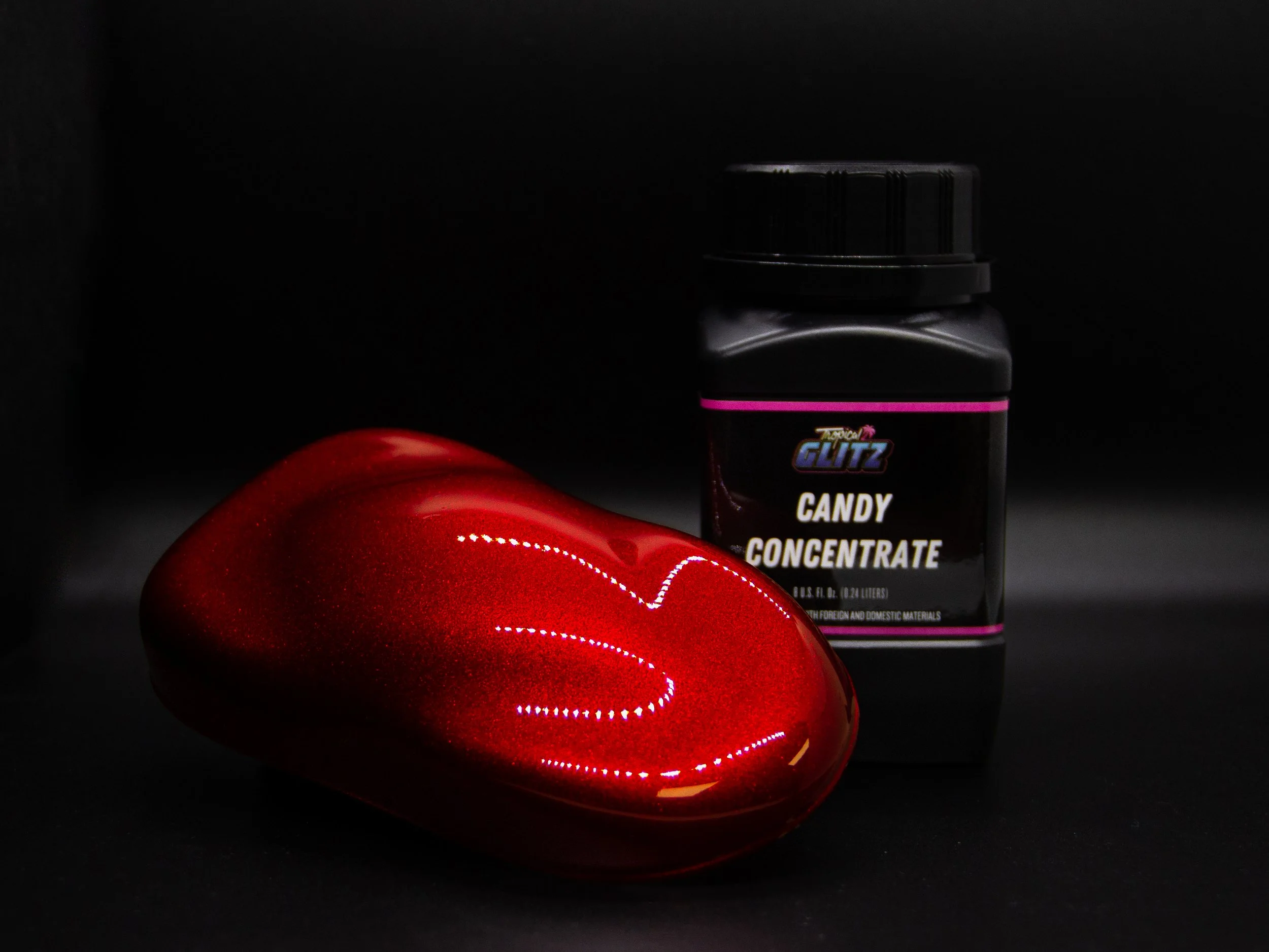 Red Candy Car Paint Tropical Glitz